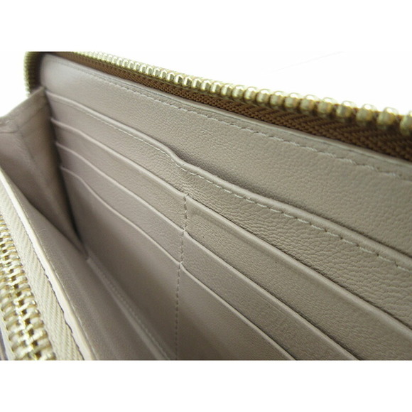 Chloe Drew Round Zip Long Wallet Brown Leather - Picture 9 of 12